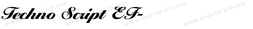 Techno Script EF字体转换